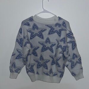 YesStyle Beaustreet Star Sweater White and Purple